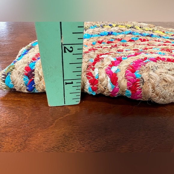 NWT Boho Antik Kraft Chindi Moon Clutch - Picture 8 of 8